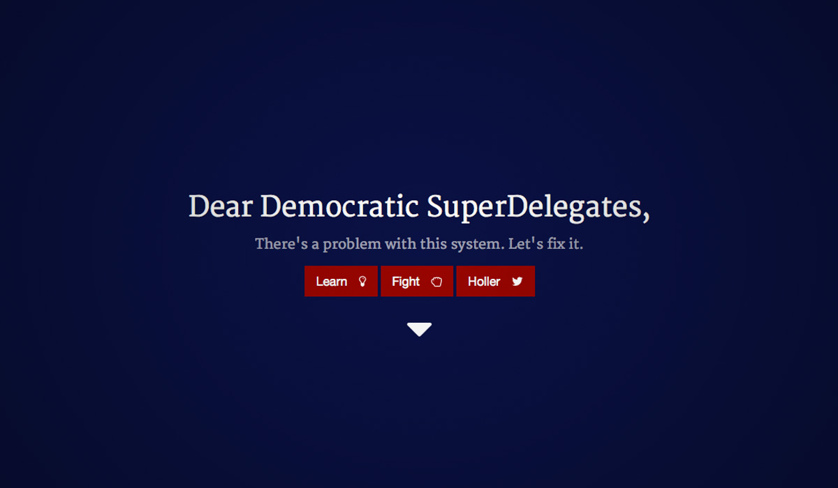 Addressing Democratic SuperDelegates